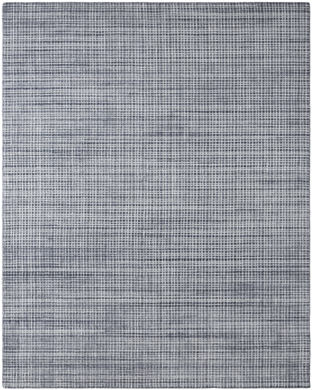 Hudson Steel / White Modern Rug – Santa Fe Rugs