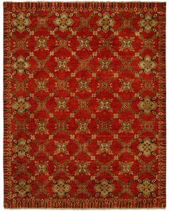 Artisan Truly Red Tribal Rug