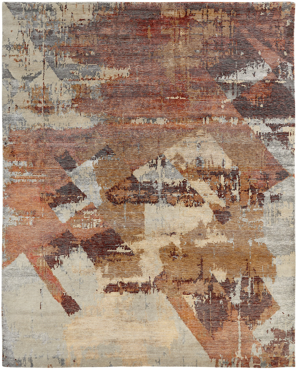 Elara Rust Tones Modern Rug – Santa Fe Rugs