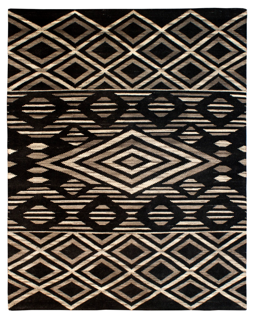 Mojave Dark Natural Tribal Rug – Santa Fe Rugs