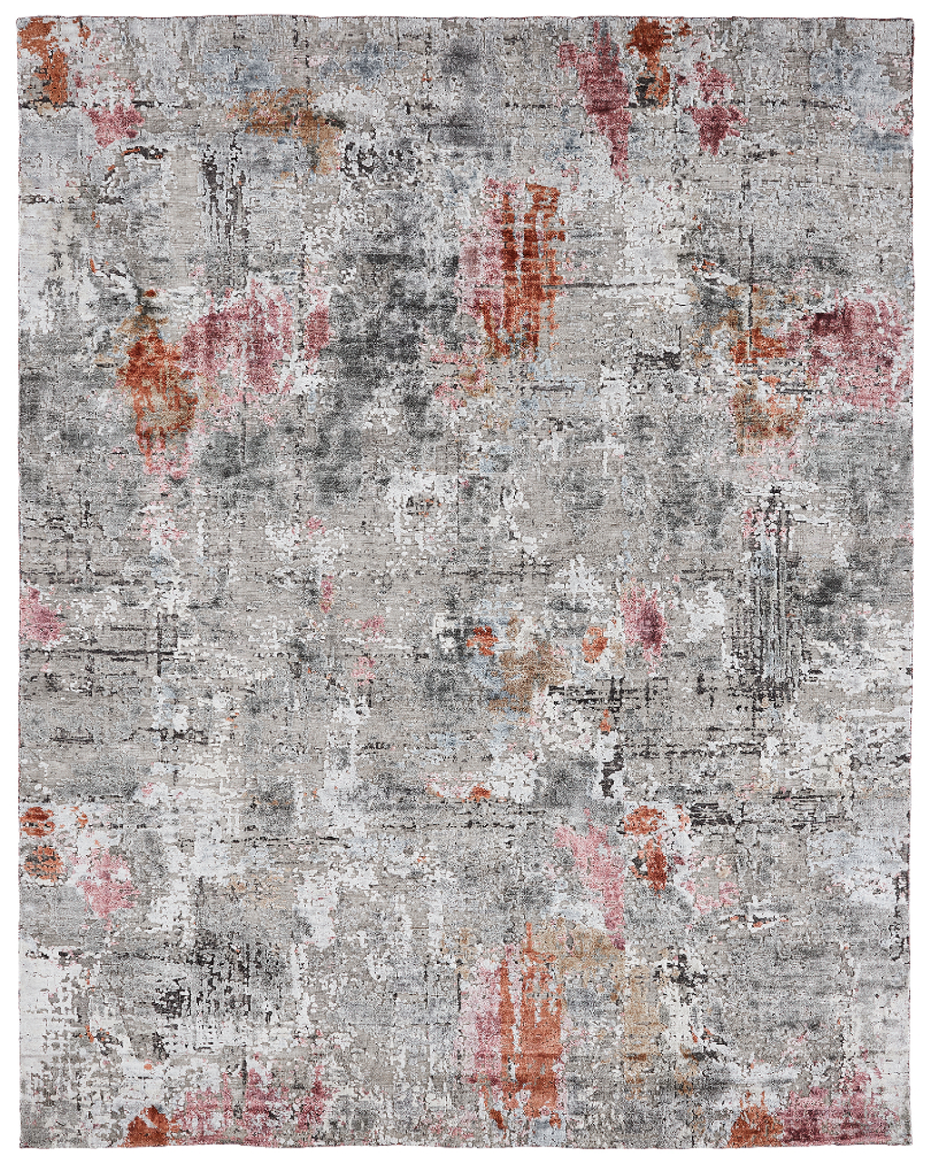 Solano Grey Tones / Blush Abstract Modern Rug – Santa Fe Rugs