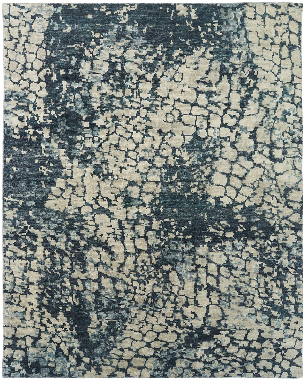 Infinity Indigo/Ivory Contemporary Rug – Santa Fe Rugs